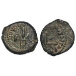 Judaea, Roman Protectorate, Pontius Pilate 26-36 AD, bronze Prutah, 15-17mm, 2.24g, date off flan,