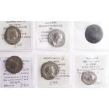 Roman Coins (6) dealer's ex-stock, total ticket £215, includes Trajan to Gallienus various silver,