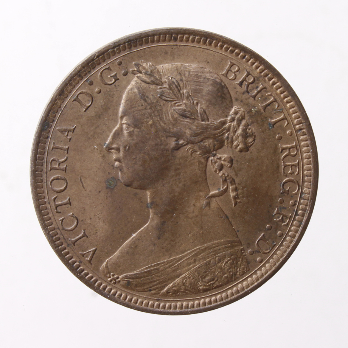 Halfpenny 1894, UNC, some tone spots and small marks.