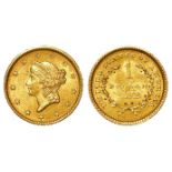 USA Gold Dollar 1852 aEF