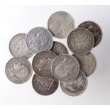 World Crown-size silver (12) all pre 1900. Inlcudes Spain, France, USA etc