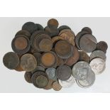 GB Copper & Bronze (73) 17th to 19thC assortment, mixed grade.