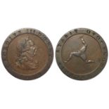 Isle of Man Halfpenny 1813 GVF