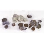 World Coins including a quantity of Swiss silver (180g approx) together with a small accumulation of