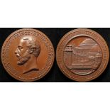 British Exhibition Medal, bronze d.52mm: London International Fine Arts Exhibition 1874, see Eimer