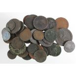 GB Copper & Bronze (52) 17th-19thC assortment, mixed grade.