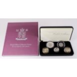 Royal Mint: United Kingdom 2007 (silver proof) Piedfort Collection, aFDC (a little toning) cased