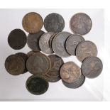 GB Copper & Bronze (22) 17th-19thC assortment, mixed grade.