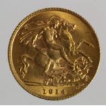 Half Sovereign 1914 GEF