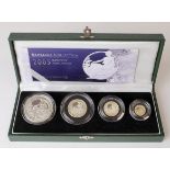 Royal Mint: United Kingdom Britannia Silver Proof 4-Coin Set 2005 aFDC (a little toning) cased