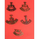 Badges 5x T titles inc Y&L Sheffield, all lugs ok