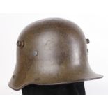 Imperial German M16 Stalhelm steel helmet, good old patina finish, complete with liner, feint