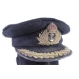 Royal Naval Pre WW2 Lt/Com., Hat made By Moosa & Son Bombay.