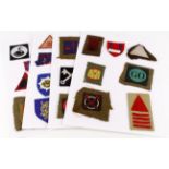 Badges Cloth Divisional Patches mounted on 5x cards