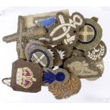 Cloth Army WW2 trade badges various types.