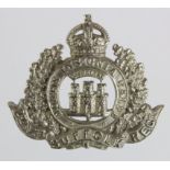 Suffolk Regiment - OR's cap badge, 2nd Volunteer Bn, w/m