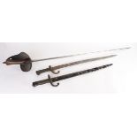 Sword 1908 pattern Cavalry Troopers made by Enfield with unidentified bayonet of French style and