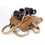 WW1 RAF binoculars stamp 6E/471 with a crown and AM in their correct marked AM case. Both in