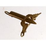 Badge - Winged Bullet, RAF Air Gunners sleeve badge c1923-1939