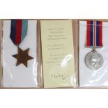 WW2 interest - 1939-45 Star & War Medal named to Dunkirk Casualty Dvr G C Yorath 1st Field Sqn RE,