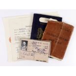 WW2 soldiers service documents to 4526639 WOII C G Webb, Royal Signals.