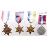 1915 Star (C.1888 G Hales SMN RNR). 1939-45 Star, Atlantic Star, War Medal. Lived Lowestoft. WW2