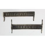 East & West Africa medal bars Benin River 1894 & 1893-94 separate.