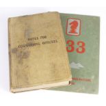 WW1 booklets including a scarce copy of the 133rd War Service of the siege battery RA printed 1917