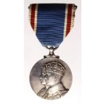 Coronation Medal 1937 (silver) unnamed as issued