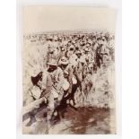 Boer War interest - photo of Boers Crossing a River. (approx 4"x6" inches)