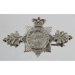 Sweetheart, XIII H. (13th Hussars) silver badge/brooch (has a replacement lug) hallmarked M.B. Birm.