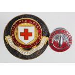 Fire Brigade Badges comprising National Fire Brigades Union British Red Cross badge & a League of