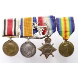 1915 Star trio to 9054 L/Cpl W East, Ox & Bucks LI, comes with his GRV Special Constabulary medal