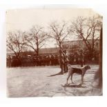 Boer War interest - photo of 'Rebel being sentenced at De Aar'. (approx 4"x4" inches)