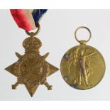 1915 Star and Victory Medal to 43367 Spr H Barton RE. Lived Ilkeston, Derbyshire. (2)