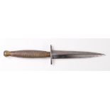 WW2 2nd pattern Commando dagger stamped in the side of the grip no.2 with a government arrow.