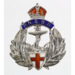 Sweetheart, R.N.S.B.R. (Royal Naval (Auxiliary) Sick Berth Reserve) silver & enamel badge (rare)