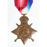 1914 Star to a Deserter, 78329 Dvr F G White RFA who landed France 6-11-14 and whose medal card