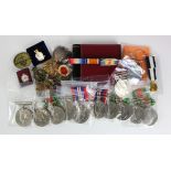 WW2 Defence Medals x5, War Medal x6, and various other medals, and badges. (Qty)