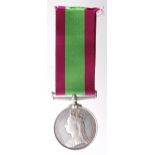 Afghanistan Medal 1881 named to 405 Pte Ts Moores 63rd Regt. (1st Bn Manchester Regt). Confirmed