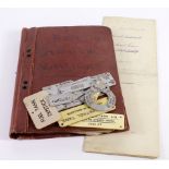 RFC WW1 pilots training hand written notebook including aero engines, navigation, flying etc., dated