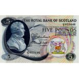 Scotland, Royal Bank of Scotland 5 Pounds dated 1st March 1967, signed Robertson & Campbell,