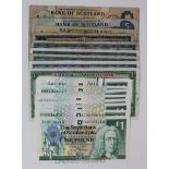 Scotland (21), Bank of Scotland 10 Pounds dated 1975, 5 Pounds dated 1972 & 1 Pound dated 1968,