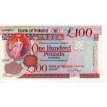 Northern Ireland, Bank of Ireland 100 Pounds dated 1st March 2005, serial A470041 (PMI BA141,