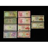 Macau (10), 1 Pataca dated 16th November 1945, 50 Patacas dated 1999, 20 Patacas (2) dated 1996,