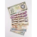 Cyprus (10), 10 Pounds dated 1990, 5 Pounds (2) dated 1979, 1 Pound (3) dated 1987, 1994 & 1997,