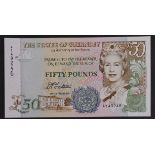 Guernsey 50 Pounds issued 1994, signed D.P. Trestain, serial A149246 (TBB B164a, Pick59)