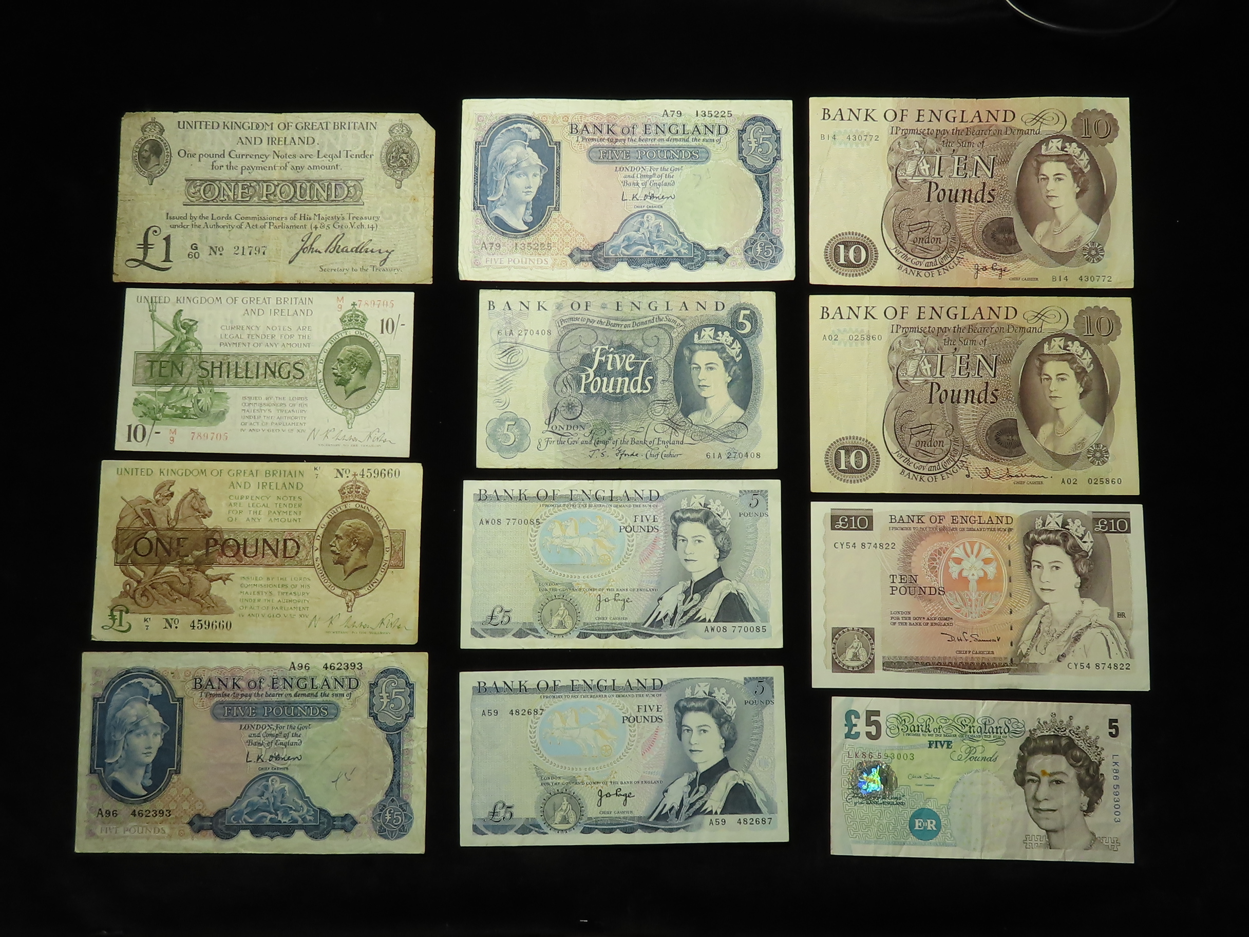 Bank of England & Treasury (52), a large collection including Beale White 5 Pounds, Bradbury 1 Pound - Image 2 of 9