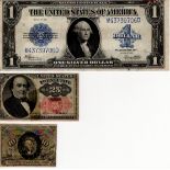 USA (3), America 1 Dollar silver certificate dated series of 1923, signed Speelmen & White, serial