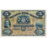 Scotland, National Bank 5 Pounds dated 15th May 1917, a very early date handsigned by General